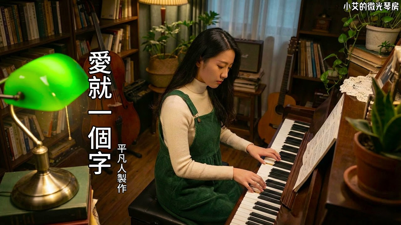 張信哲《愛就一個字》，聽說這首歌最初是寫給媽媽的？跨越 27 年的溫柔，鋼琴演奏版｜Piano Cover by 小艾 #小艾的微光琴房