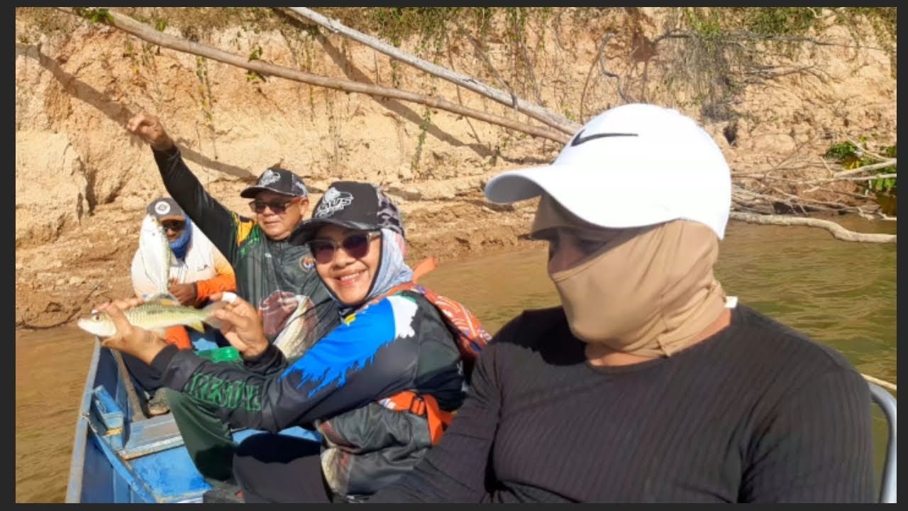Pescaria em Família com direito a peixe assado na beira do rio - Rio Branco - Roraima