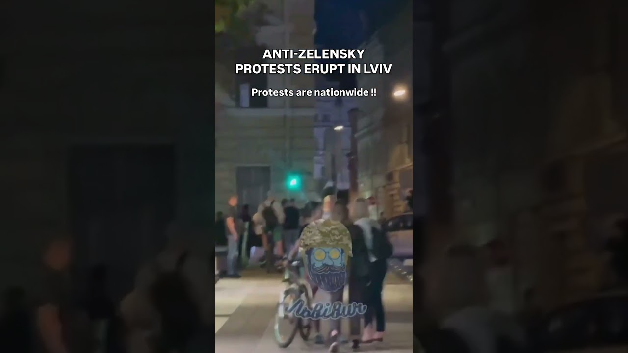 Nationwide Protests Erupt Against Zelenskyy #UkraineProtests #AntiZelenskyy