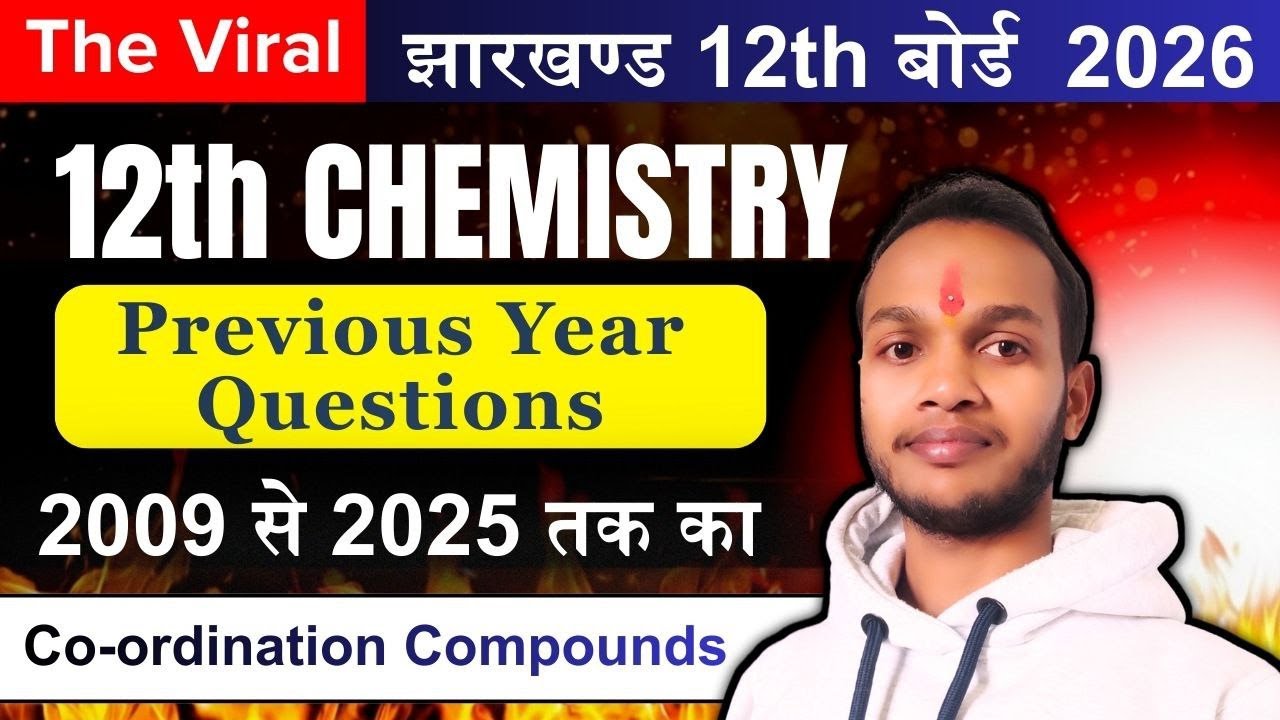 Previous year questions from 2009 to 2025 Coordination compounds /jac board class12 chemistry pyq