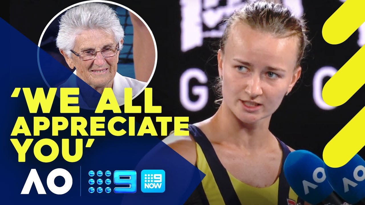 Barbora Krejcikova’s tribute to Judy Tegart-Dalton - Australian Open 2023 | Wide World of Sports