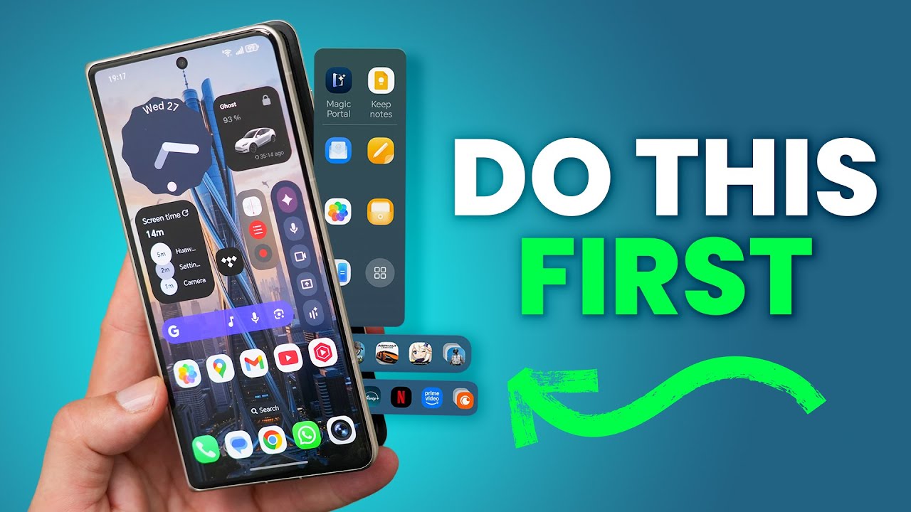 HONOR Magic V5 Foldable - First Things To Do! ( 17 Tips &. Tricks ) PART 1