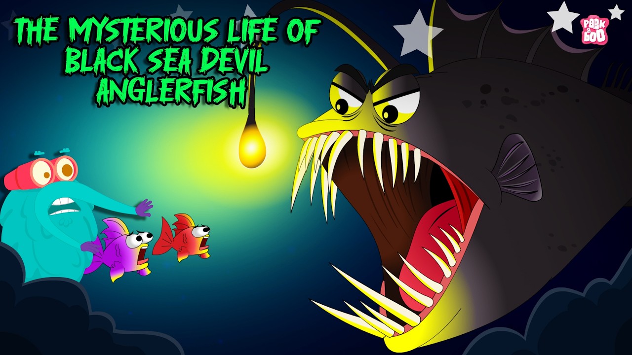 The Black Sea Devil | Life of Deep Sea Devil Anglerfish | Creepiest Fish in The Ocean | Dr. Binocs