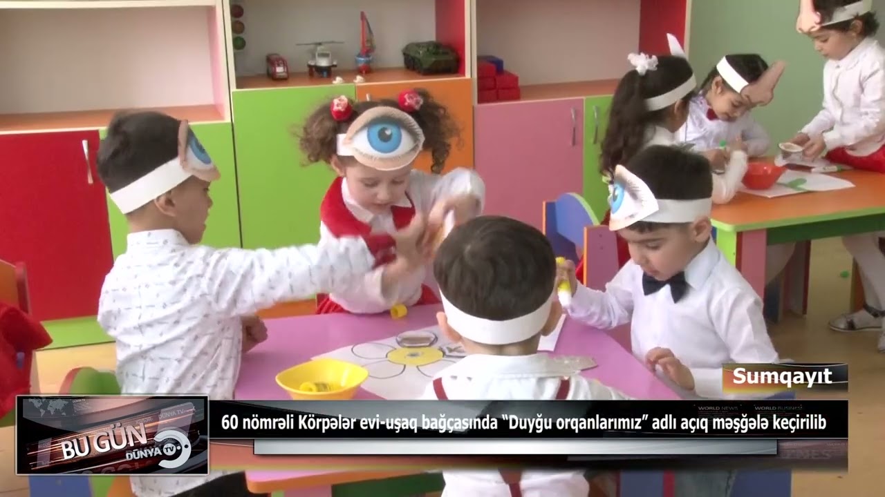 60 nömrəli Körpələr evi-uşaq bağçasında “Duyğu orqanlarımız” adlı açıq məşğələ keçirilib