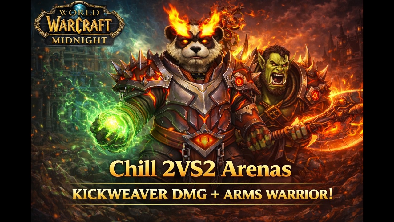 2v2 Arenas | Kickweaver Monk + Arms Warrior Domination (WoW Midnight PvP | Prepatch)