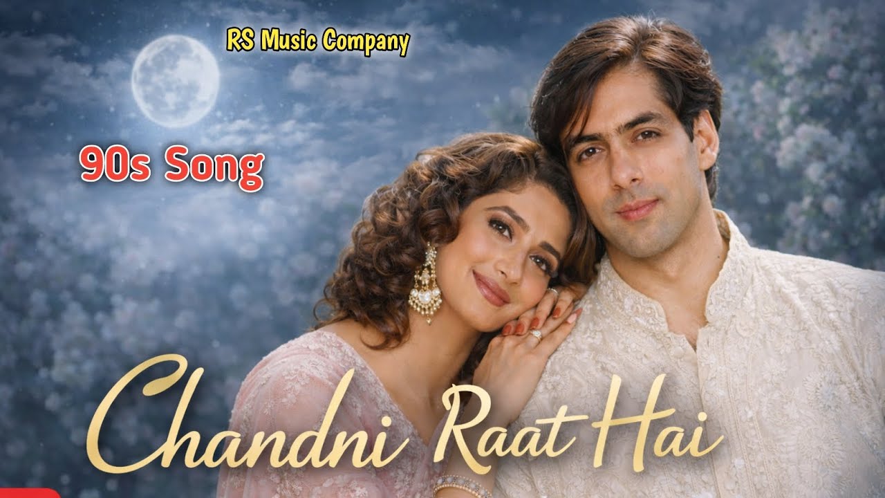 ♥️ Chandni Raat Hai ♥️ 90s song hindi 