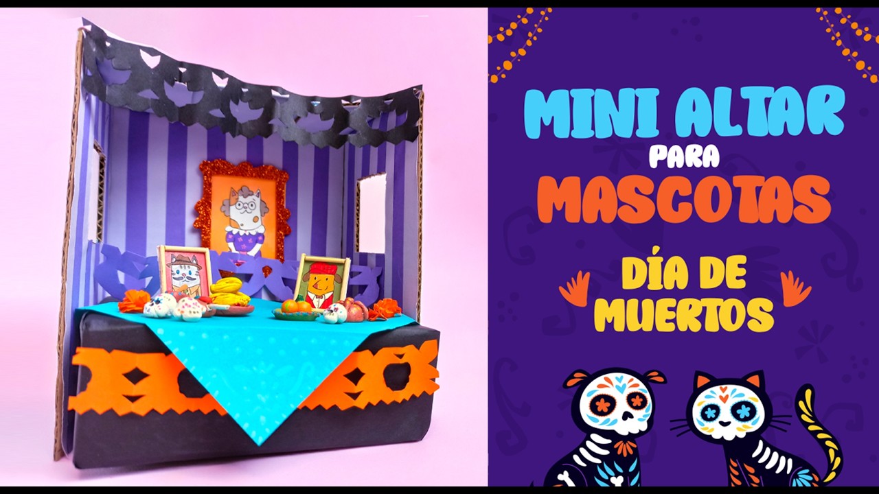 Como Hacer Miniatura Altar de Día de Muertos para MASCOTAS | DIY