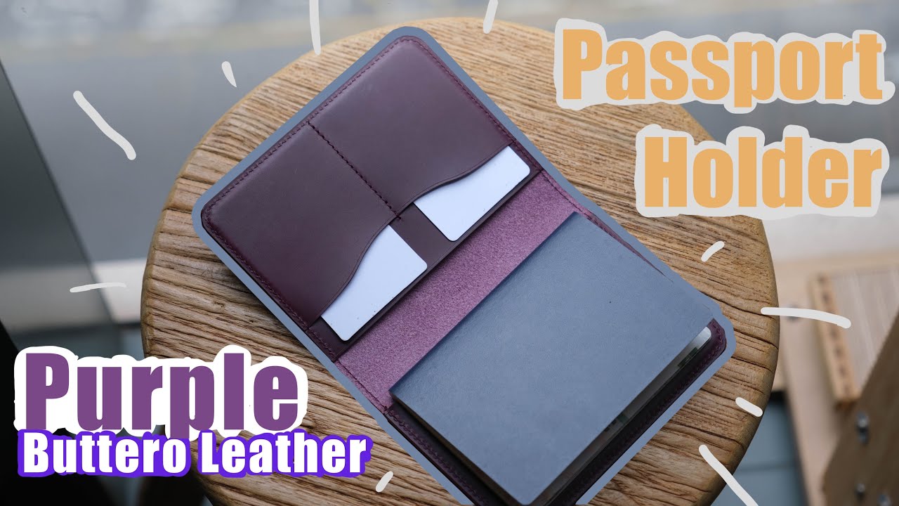Making a Buttero Leather Passport Holder - Short Version