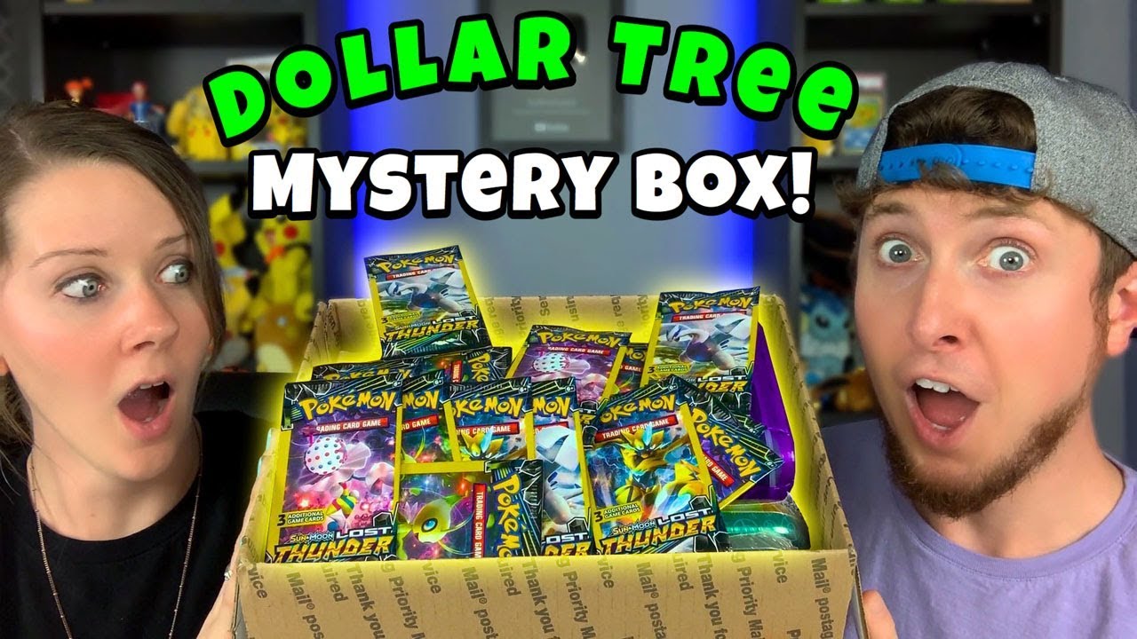 ⭐OPENING A MYSTERY BOX filled w/ PACKS OF DOLLAR TREE POKEMON CARDS!