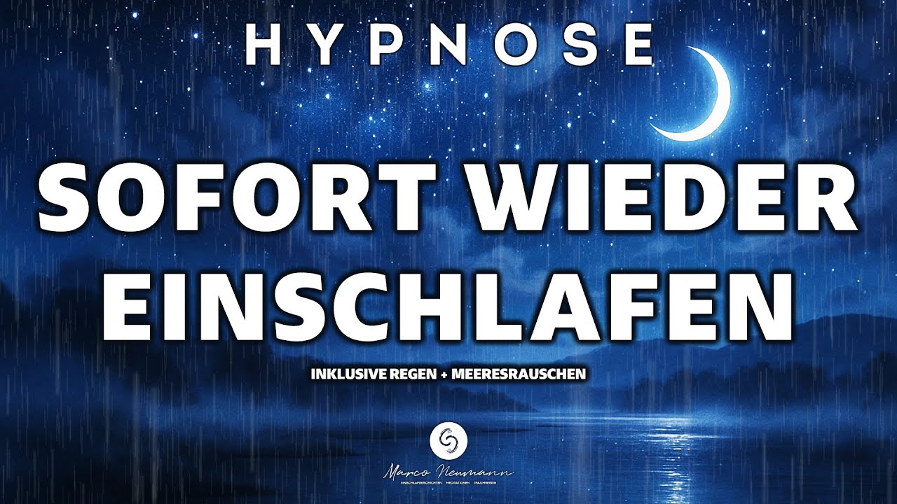 Aufgewacht? Schlafe sofort wieder ein. TIEFSCHLAF-HYPNOSE | Extrem stark! | Mit Geräuschkulisse