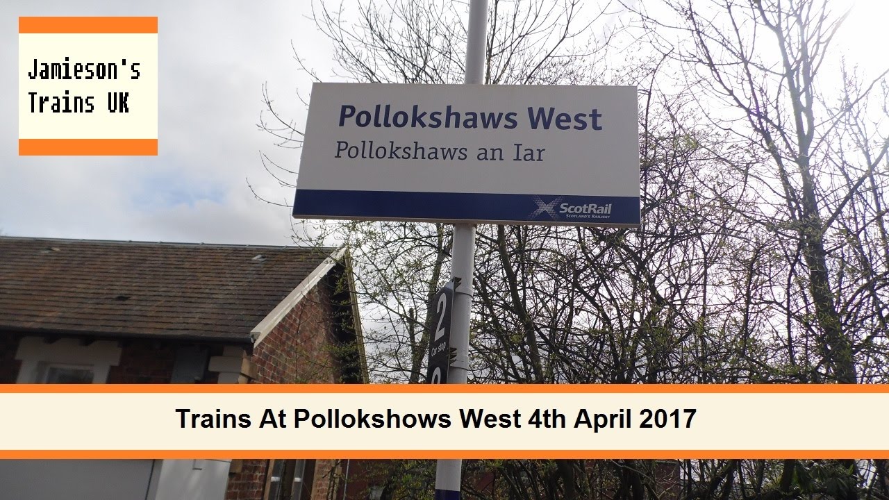 Trains at Pollokshows West 4th April 2017