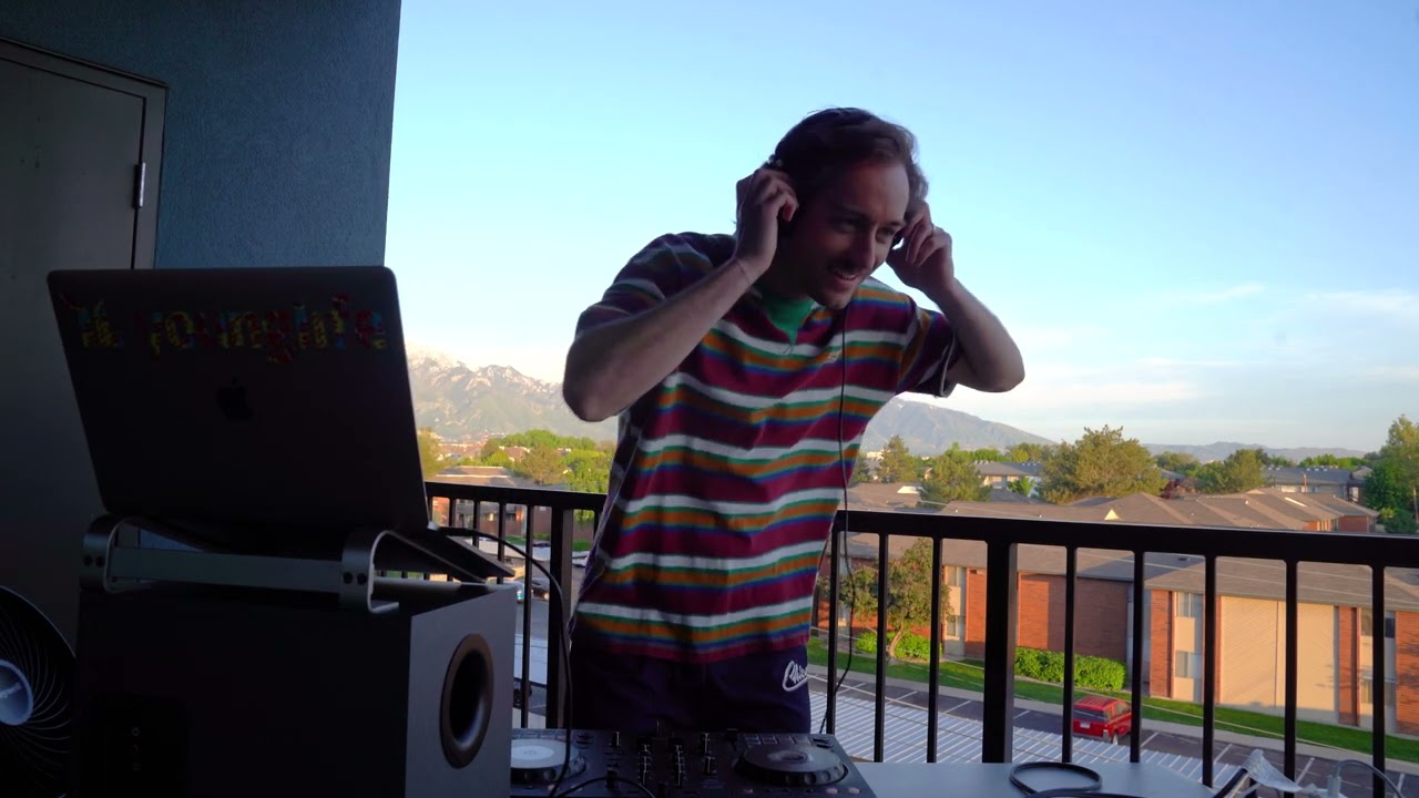 playing riddim/dubstep on my balcony until the sun goes behind the mountains