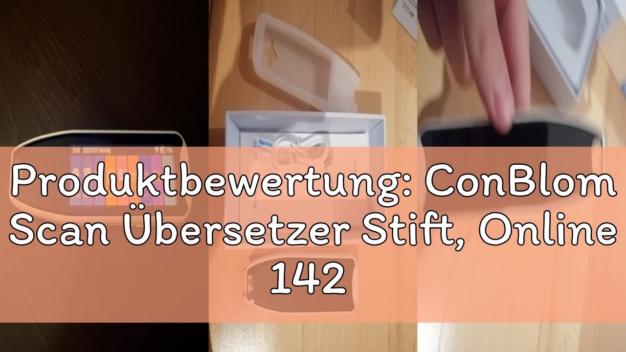 Produktbewertung: ConBlom Scan Übersetzer Stift, Online 142 Sprachen Scan Reader Pen Lesestift mit 3