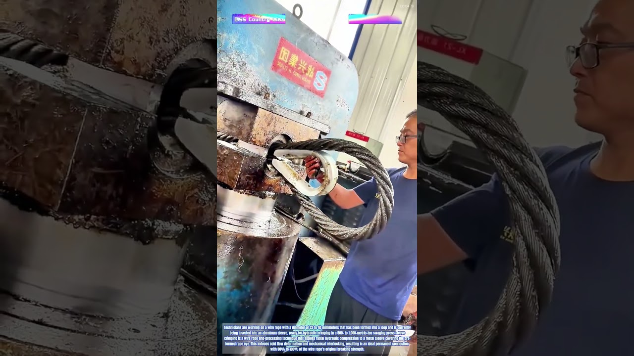 Steel on Fire: How Swaging Transforms Wire Ropes into Permanent Lifting Slings