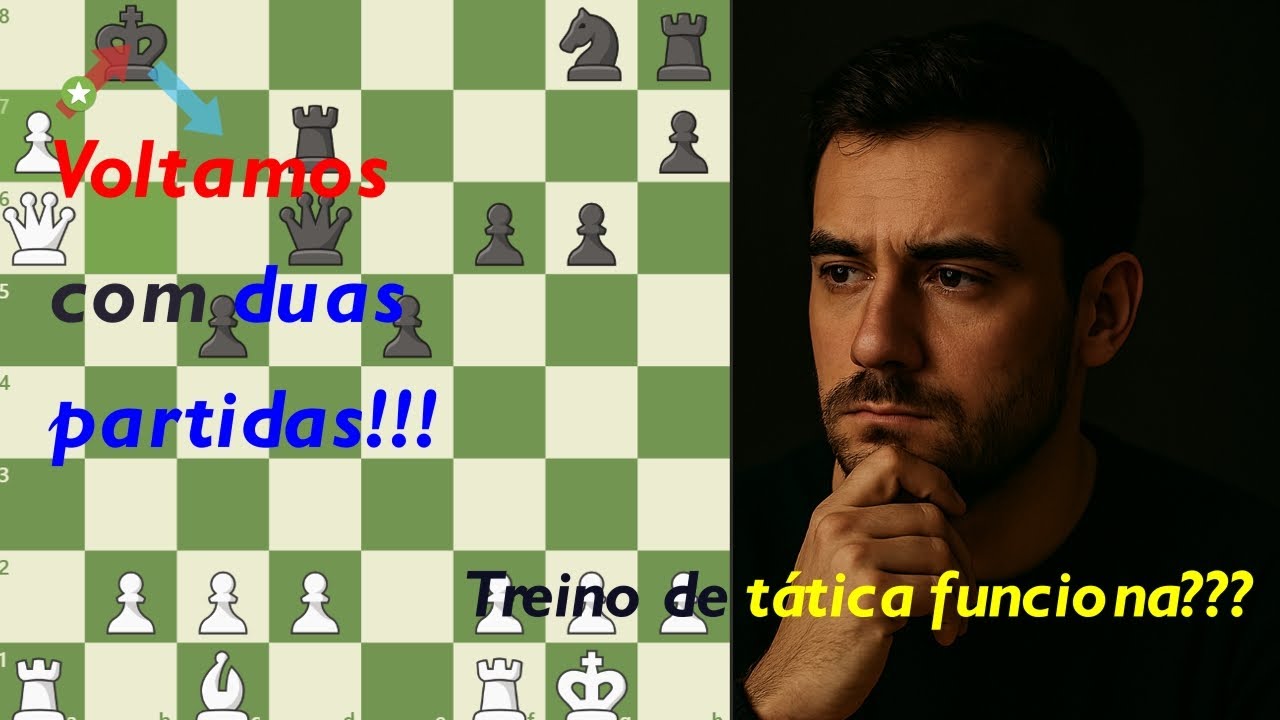Jogando xadrez: 800 de rating, voltando após a derrota!!!