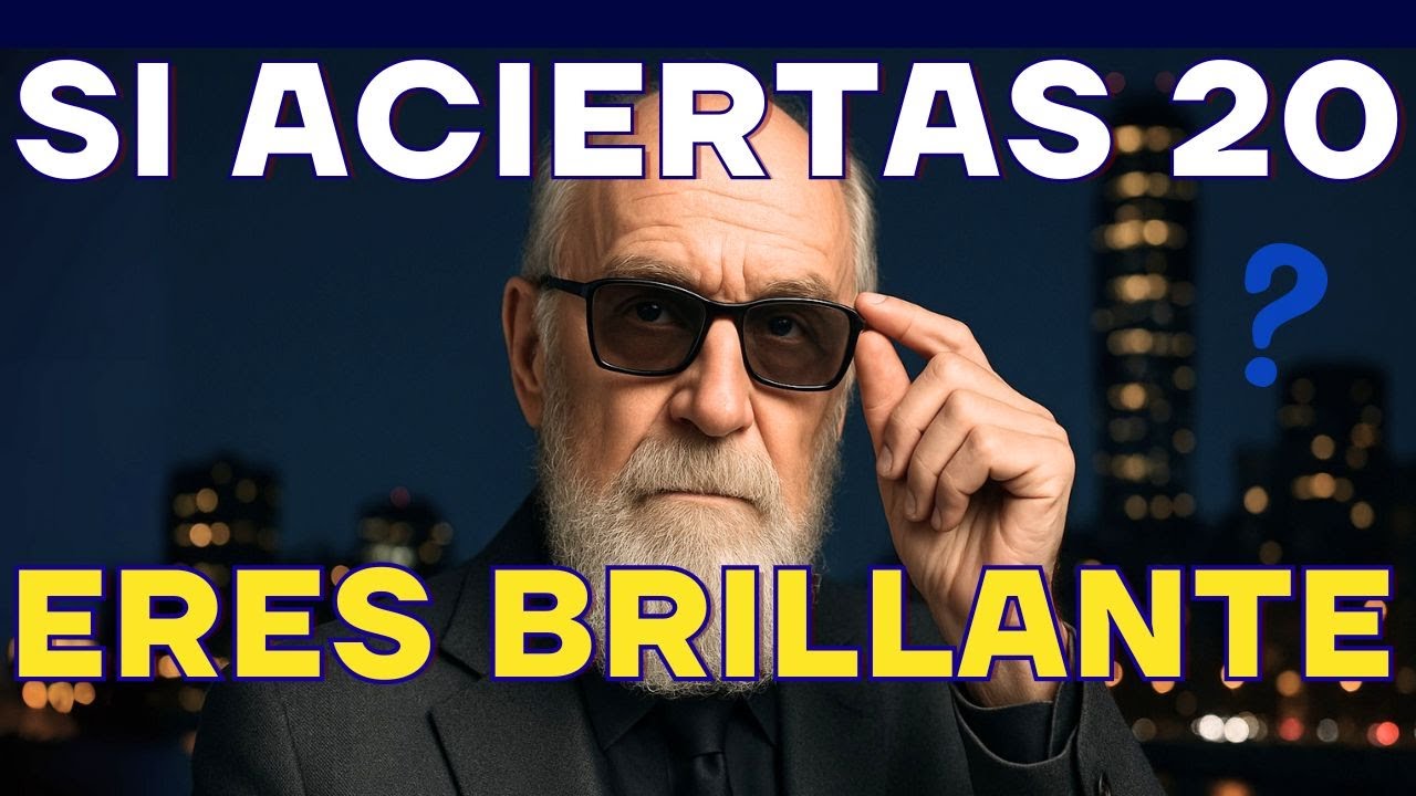 &iquest;Cu&aacute;nto SABES? 🧠 30 preguntas DIFICILES de Cultura GENERAL
