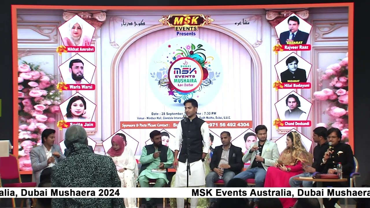 Mskeventa Australia Presents Dubai Mushaira2024.Poet Kamil Aman.