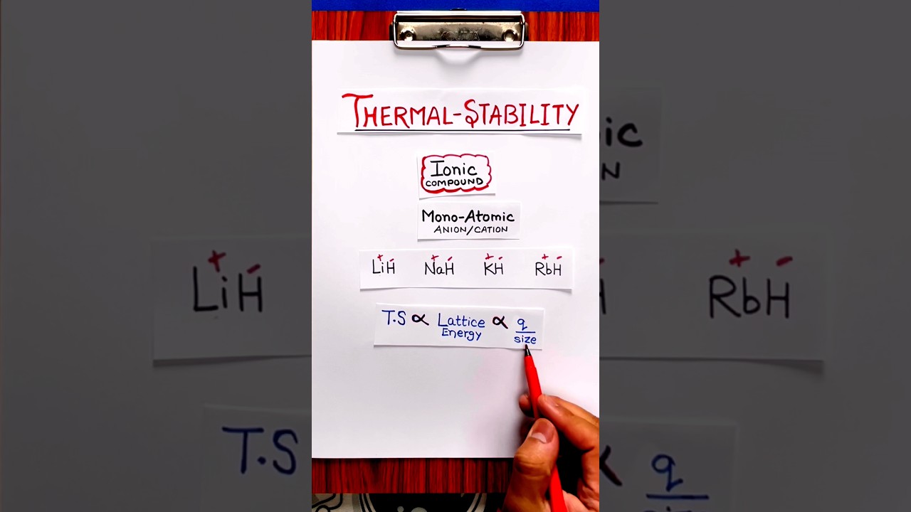 THERMAL STABILITY का कोई भी Question🔥 Ultimate Tricks   #neet #neet2026 #neettricks