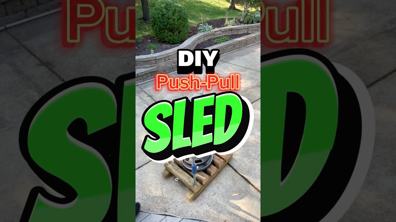 DIY Push-Pull Sled: Full Tutorial Available #gym #crossfit #pushpullgrind #homegym #diygym