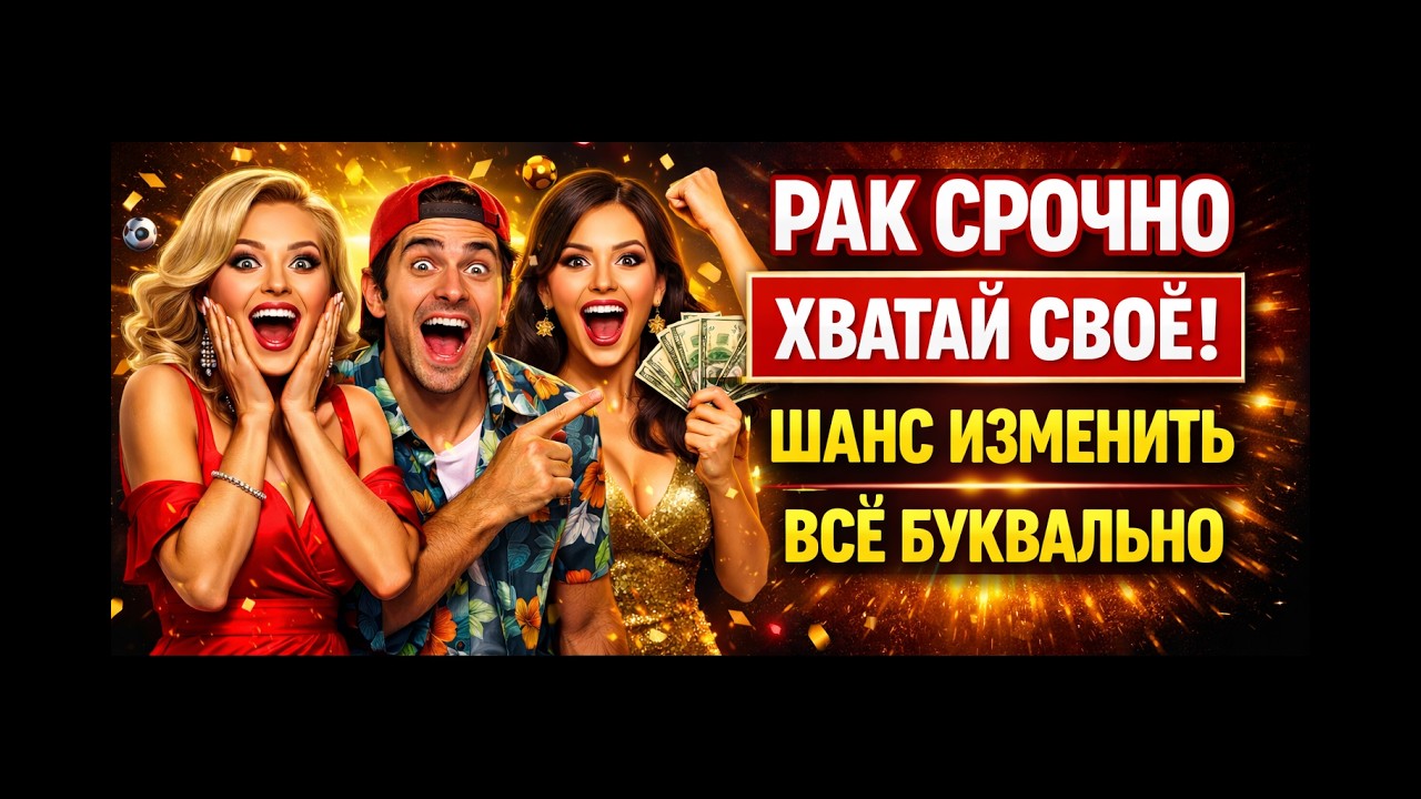РАКИ ЧАС ПРОБИЛ❗СУПЕР Шанс БАЛОВНЯ СУДЬБЫ нельзя упустить❗Небо включило режим везения