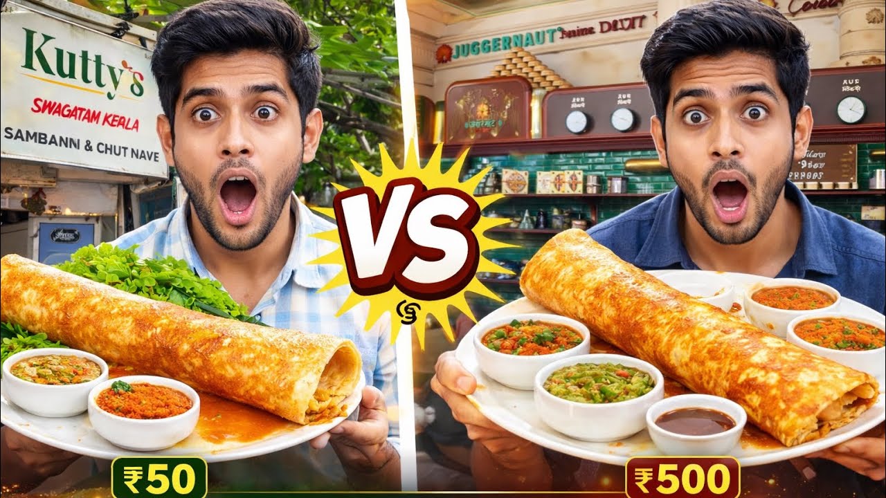 Juggernaut vs Kutty’s South Indian Food | Cheap vs Expensive Dosa