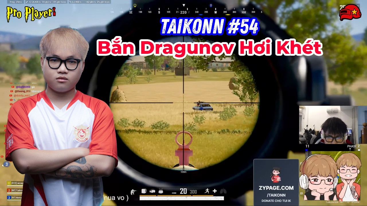 PUBG PC I AL_Taikonn #54 I Pha Bắn Dragunov Khó Tin Của Taikonn