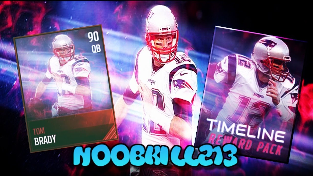 Madden Mobile 17 TimeLine 90 OVR Tom Brady!!