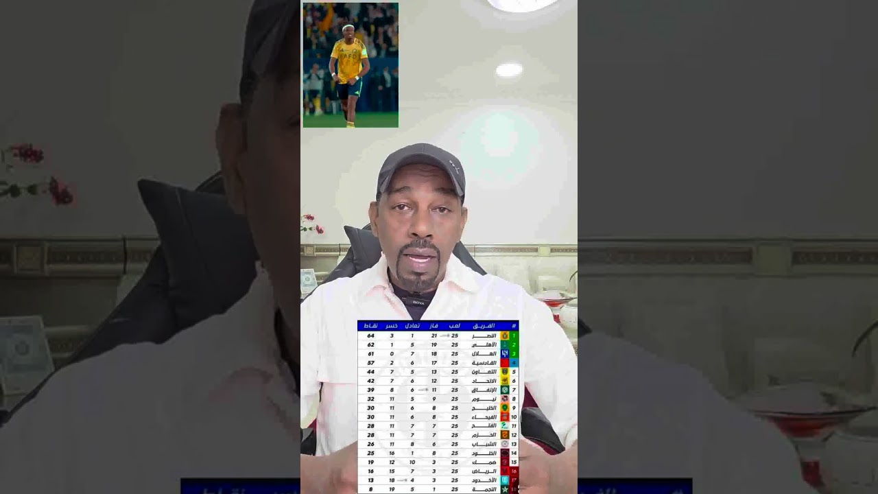 بهدف قاتل .محمد سيميكان .يجعل الصداره نصراويه .بفارق النقاط .
