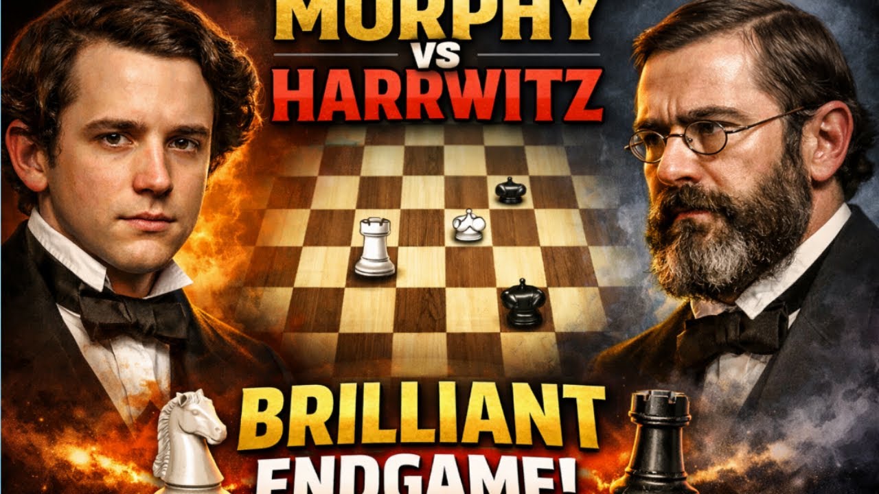 Paul Morphy’s BRILLIANT Endgame Crush | Morphy vs Harrwitz 1858