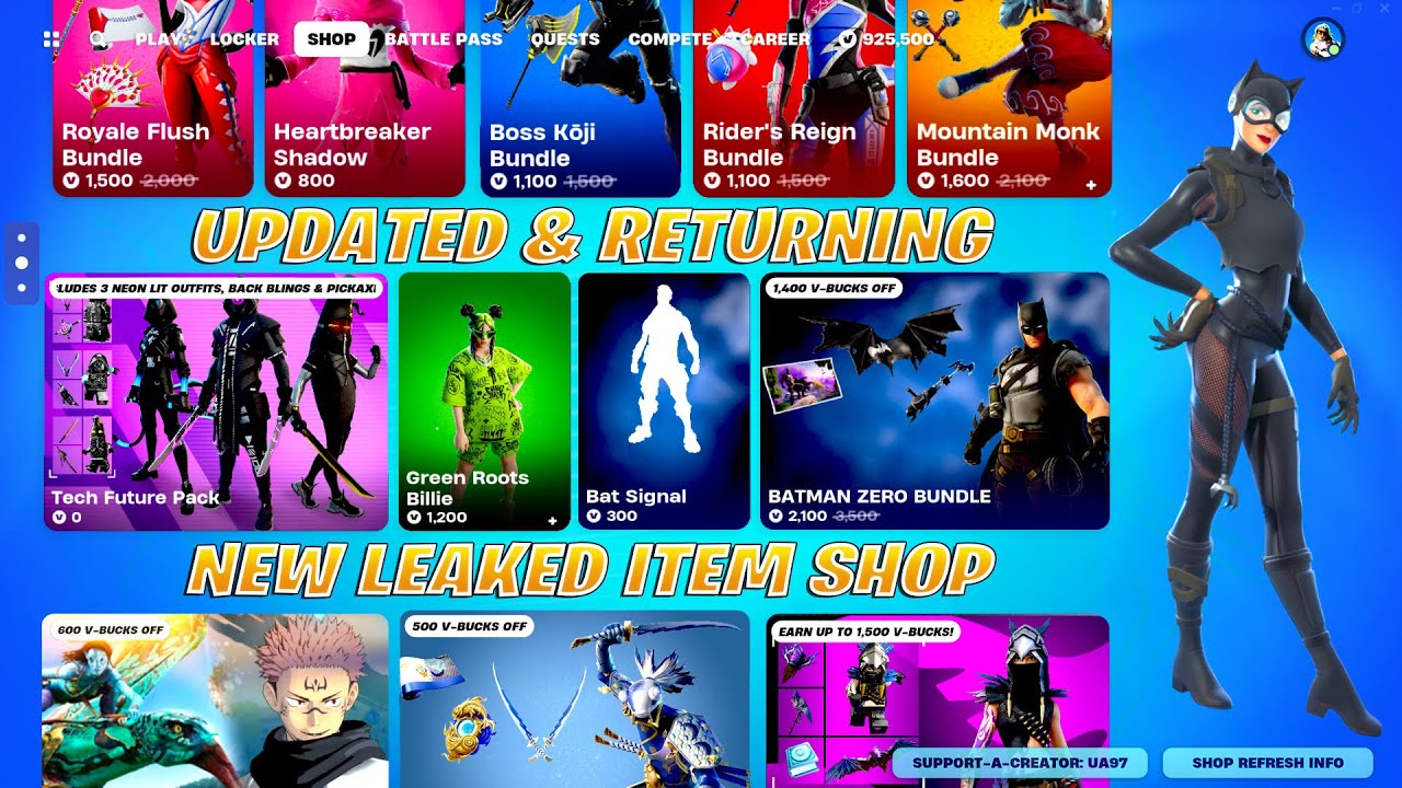 All New UPDATED & RETURNING Item Shops!! (RARE Packs, DC Series, Marvel Iron Man, JJK, Avatar)