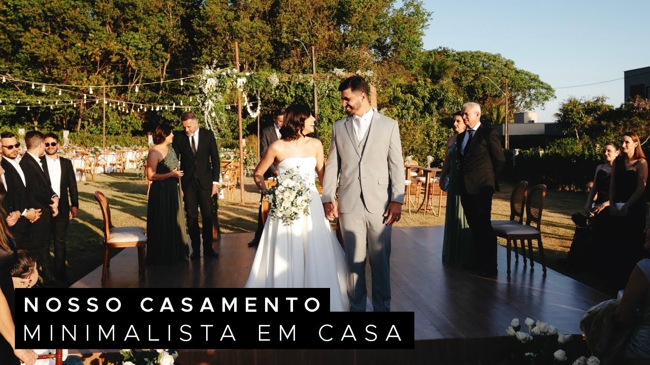CASAMENTO MINIMALISTA EM CASA | Luisa & Vitor