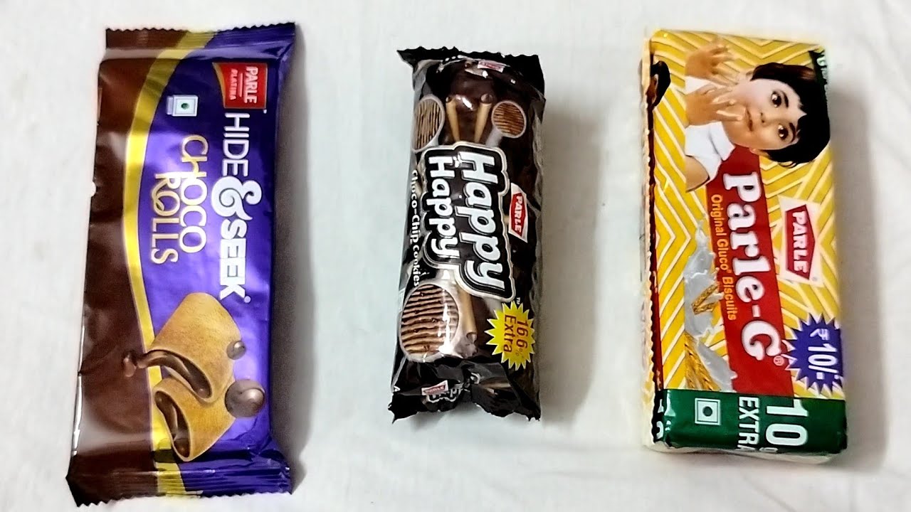 Hide & Seek Choco Rolls vs Happy Happy vs Parle-G Glucose || Biscuit 🍪 || Cookies 🍪🍪