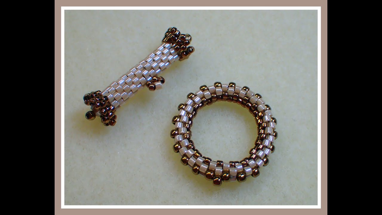 Beaded Peyote Toggle