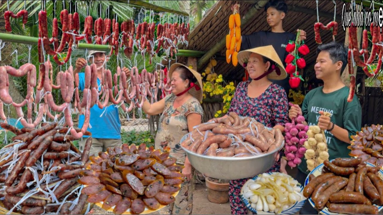 Lạp Xưởng Khô Mai Quế Lộ | Món Ăn Truyền Thống Ngày Tết Xưa || Traditional dishes on Tet holiday