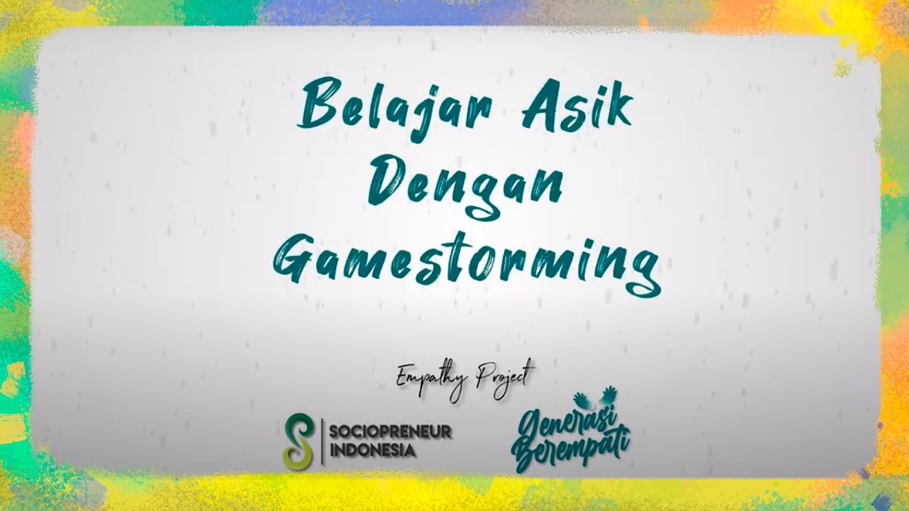 Belajar Asyik dengan Gamestorming!