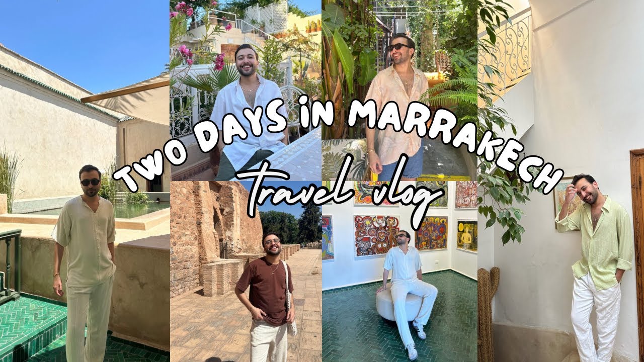 MARRAKECH VLOG ☀️/ يومين معايا فمراكش 🕺🏼… places😎, food 🥘, Nachat😍