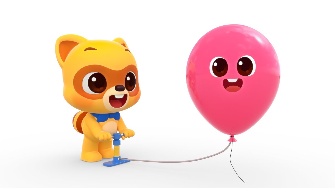 Learn Colors with Balloons 🎈 3D | Kids Cartoon | Color Songs + Games | Lotty Friends