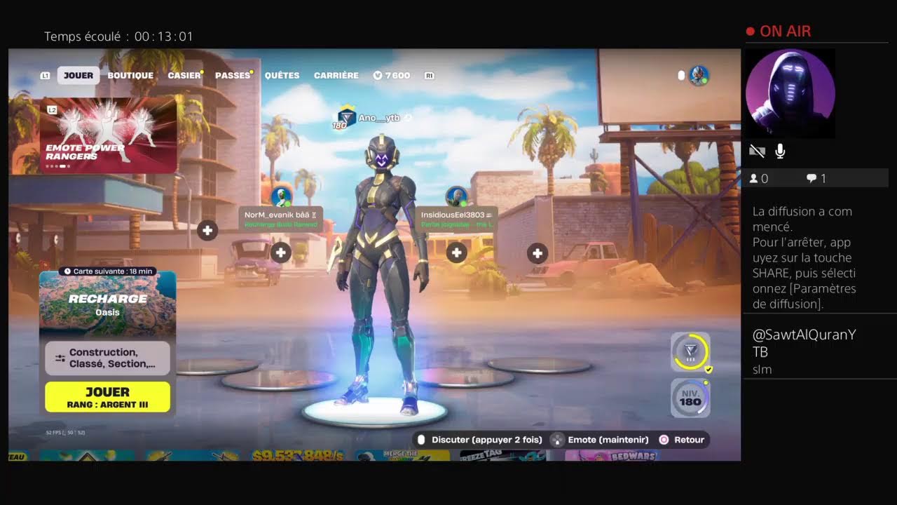 Live fr fornite je débute cs