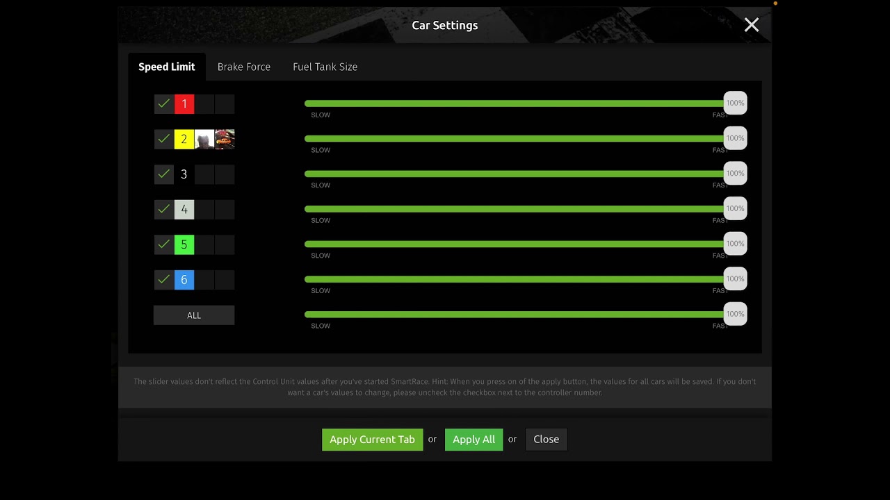 Smartrace Race management software on carrera track