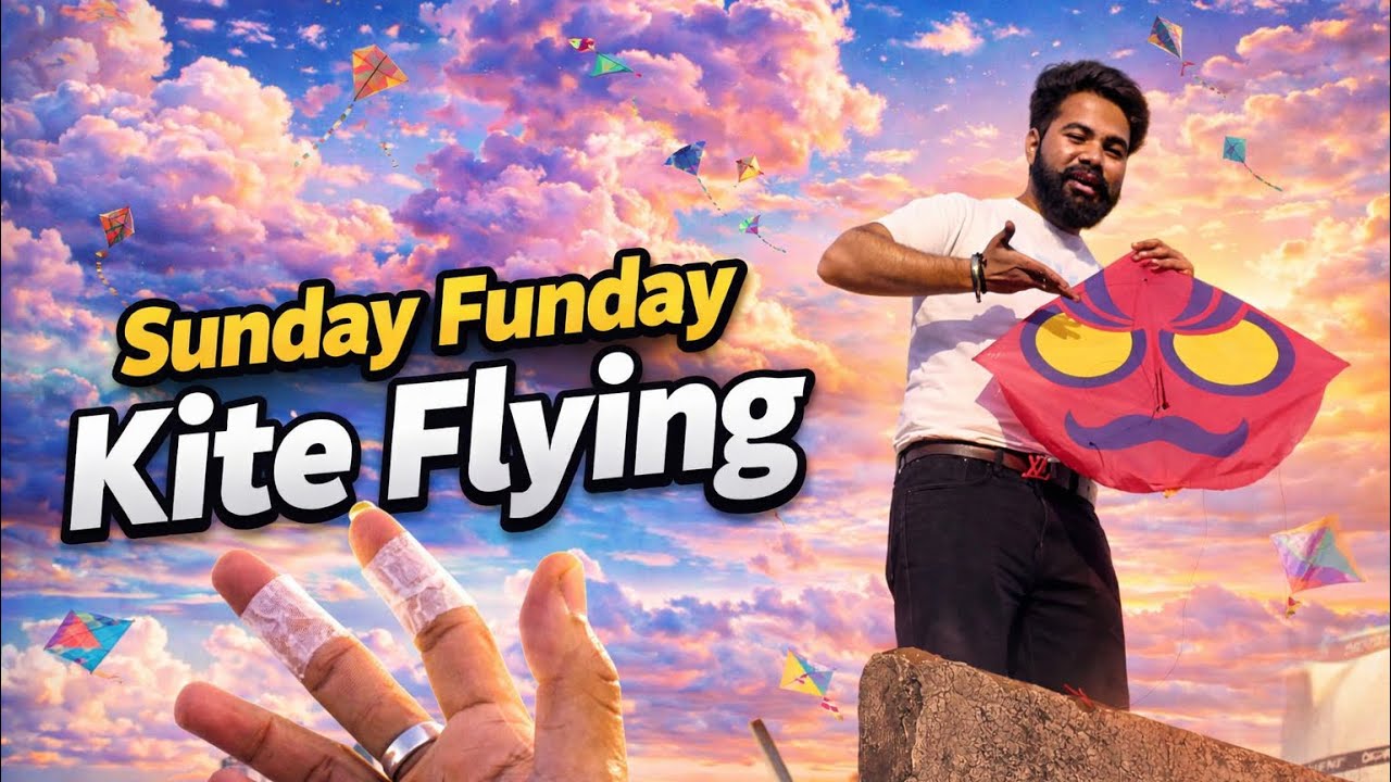 Sunday Flying kite|Full Garmi🥵#explore #kite #new #fyp #subscribe #kiteflying #2026#vlog #youtube 