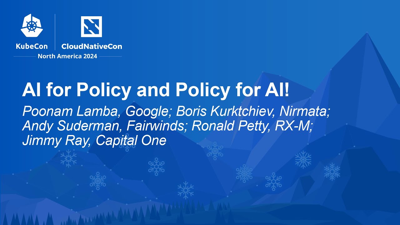 AI for Policy and Policy for AI! - P. Lamba, B. Kurktchiev, A. Suderman, R. Petty, J. Ray