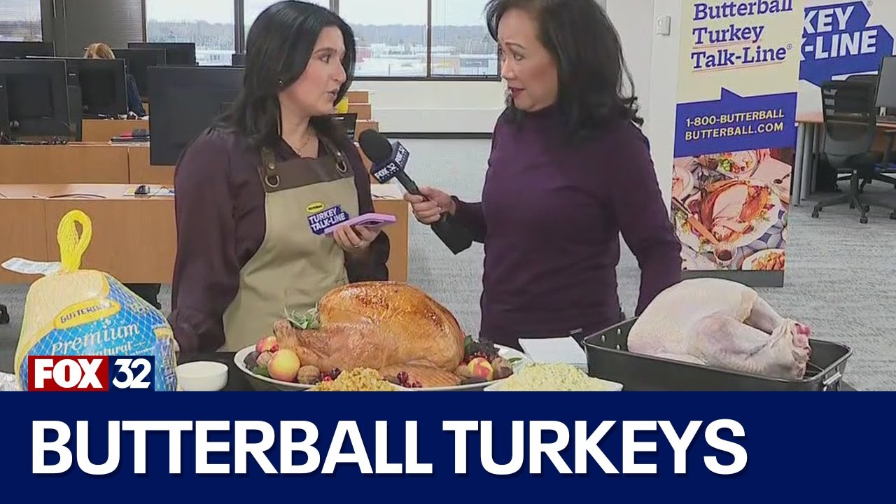 Joanie Lum tries her hand at the Butterball Turkey Talk-Line