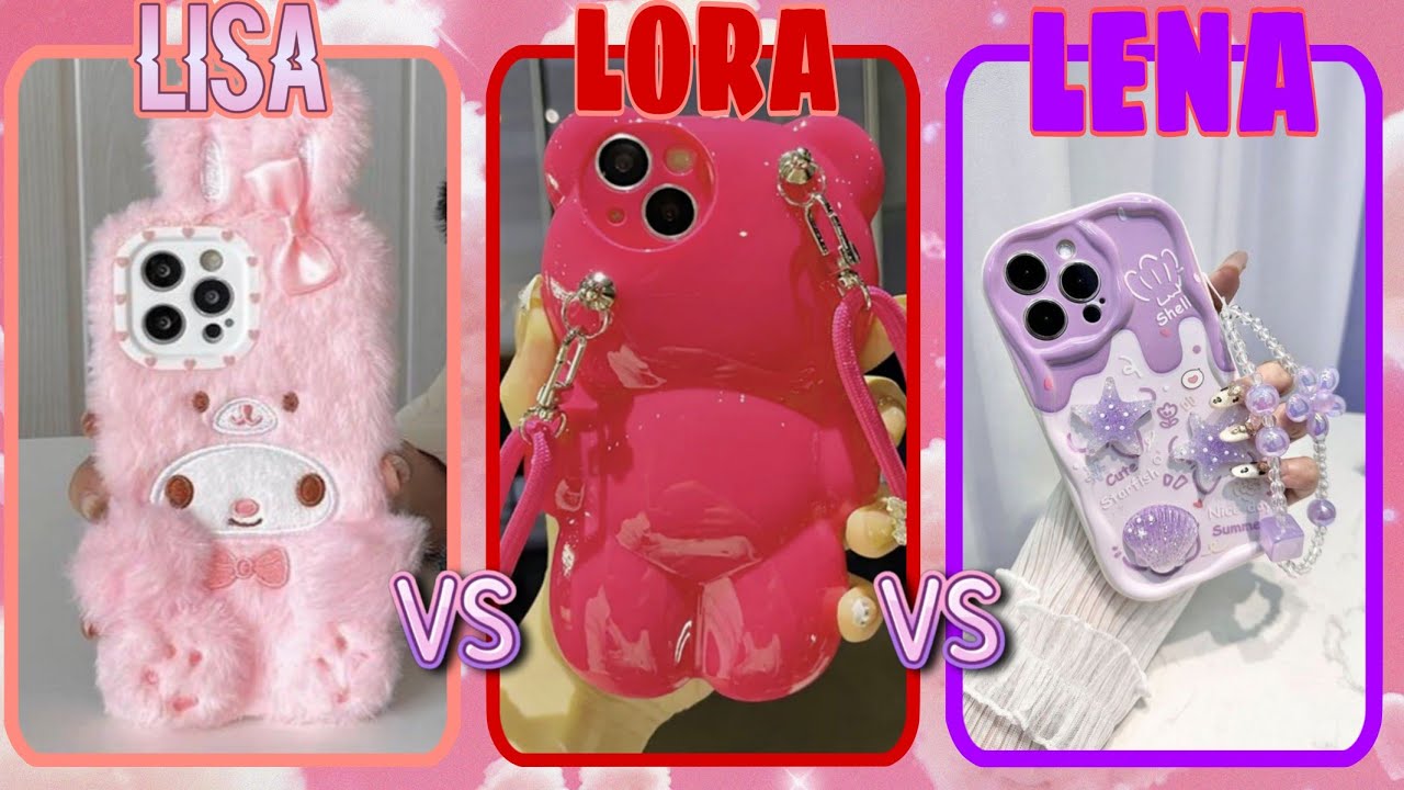 Lisa 🩷 Lora ♥️ Lena 💙. Phone Edition 🏩👗#lisa #lena #lisaorlena 