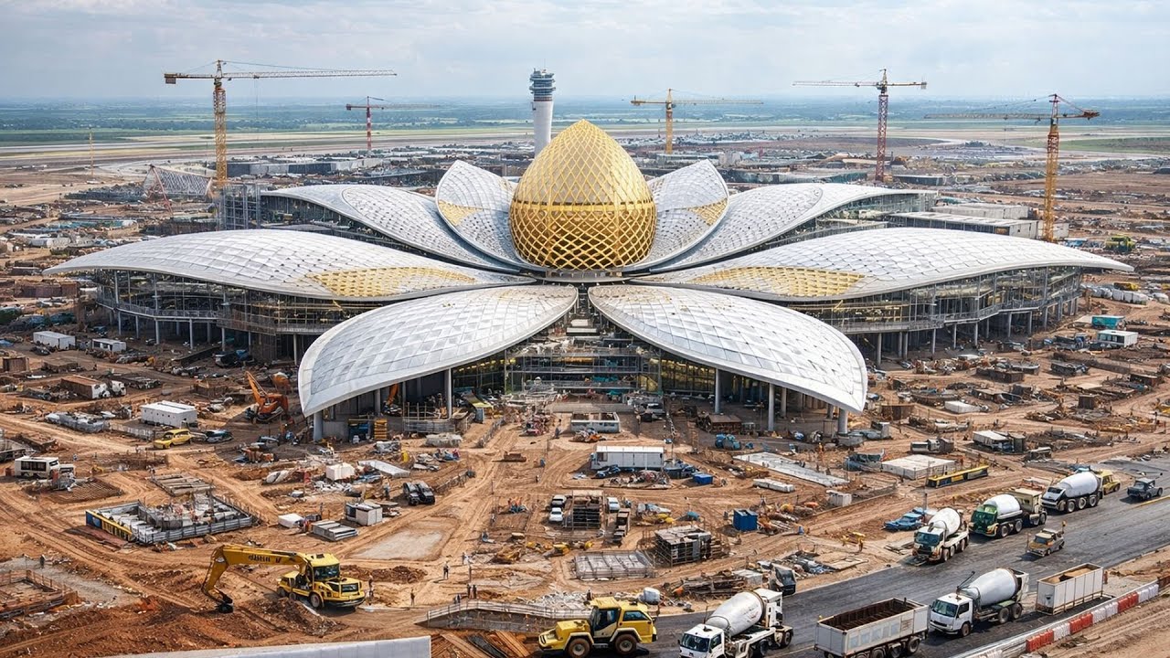 El Aeropuerto Más Ambicioso de Asia (16.000B VND): Obra Maestra de Vietnam (Proceso Completo)