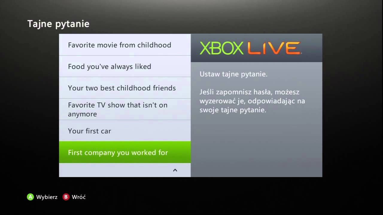 Zakladanie konta Xbox Live - 2012