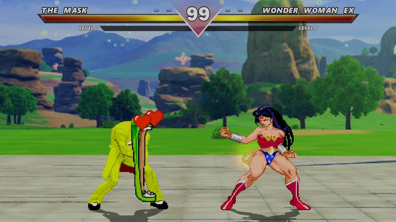 The Mask VS Wonder Woman - Mugen Fight