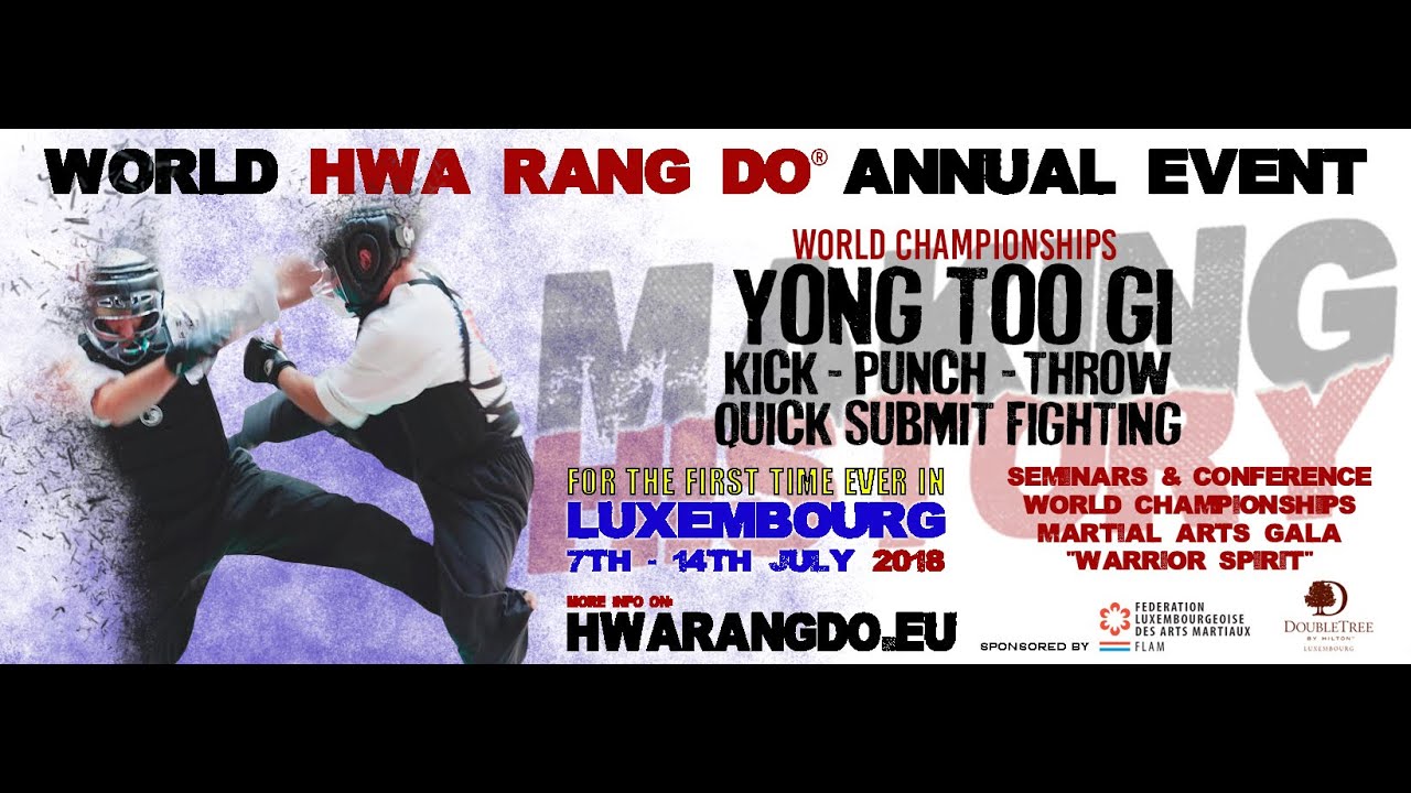Hwa Rang Do&reg; World Championships 2018 Luxembourg - Yongtoogi Fighting Color Sash