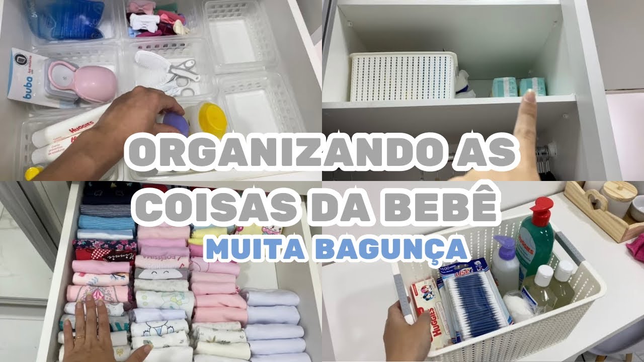 ORGANIZANDO A CÔMODA E GUARDA-ROUPA DO BEBÊ | Muitas dicas ✨