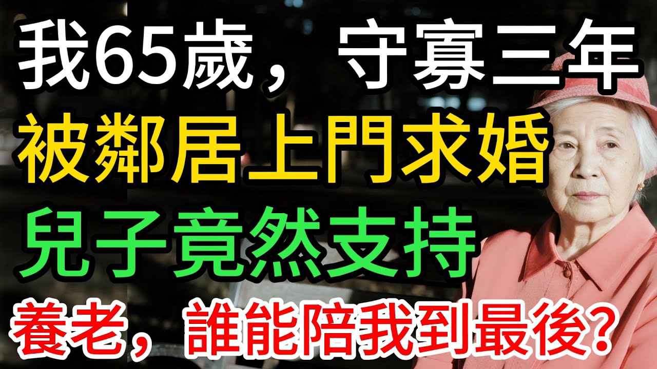 我65歲，老公剛走不久，鄰居提親…兒子竟然說「媽，去吧！」，直到那一夜，我才徹底明白…