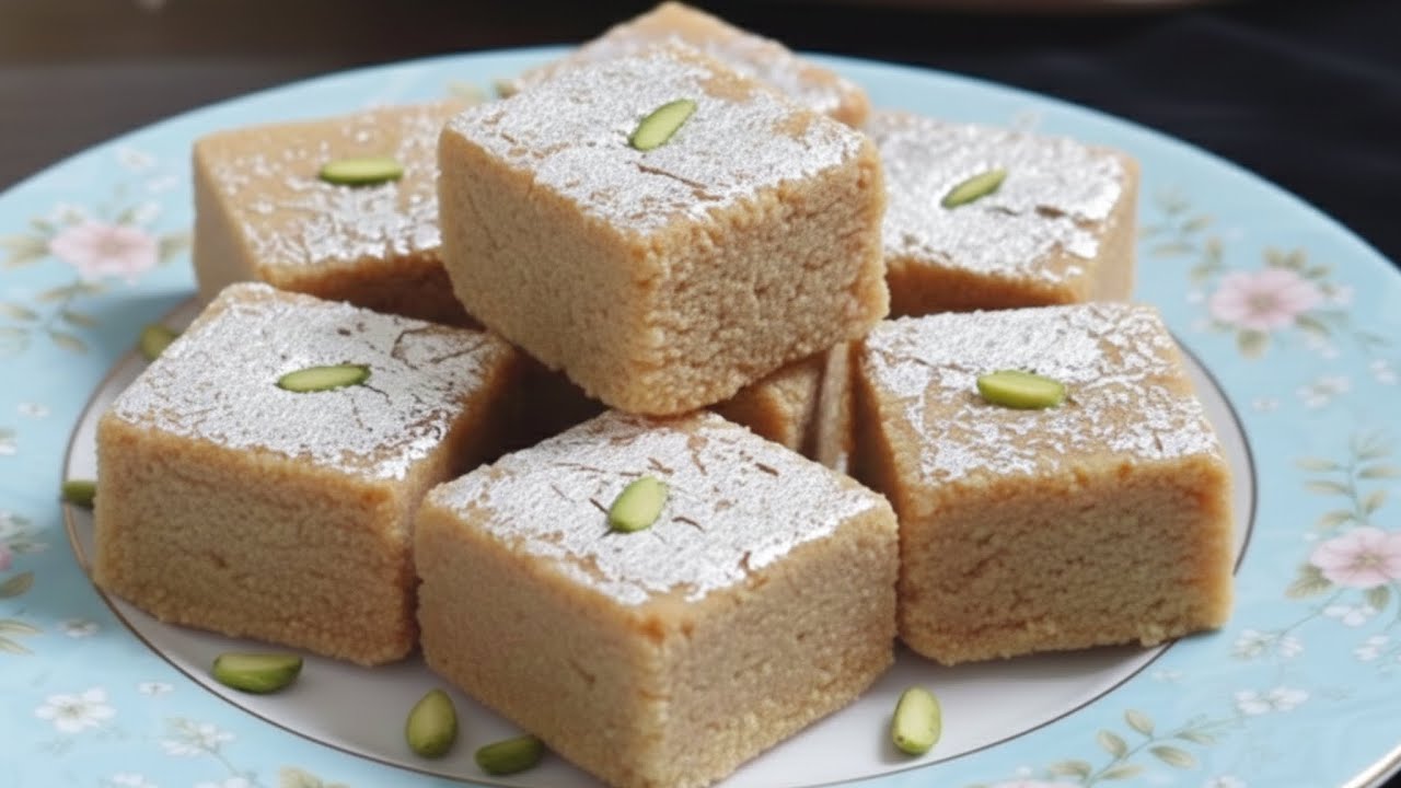 केवल एक चमच घी से 10 मिनट में हलवाई जैसे सवादिष्ट और दानेदार बरफी बनाने का सबसे आसान तरीका Barfi ।